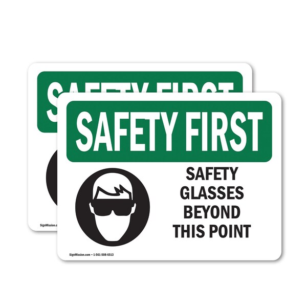 Signmission 7 in Height, 10 in Width, Vinyl Decal, Rectangle OS-2PACK-SF-D-710-L-10918 - main